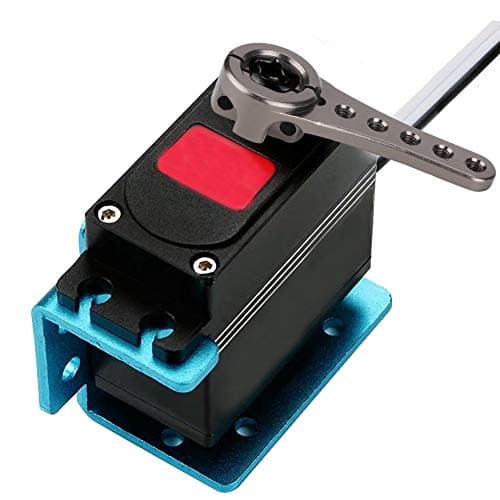 Bras de klaxon de servo de Direction, Alliage d'aluminium Long Bras de klaxon de servo de Direction 25T Compatible avec 1/10 1/8 1/5 RC Car(Titane)
