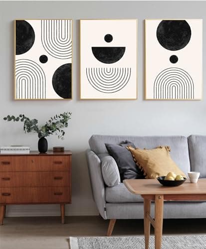 DLKAJFK Lot de 3 posters d'art abstrait moderne - Style bohème - Plante esthétique - Sans cadre - 20 x 30 cm
