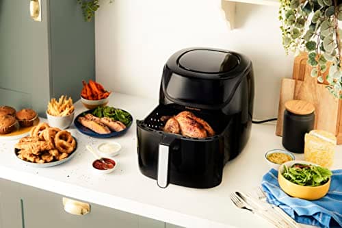 Russell Hobbs Air fryer XXL 8l [Multicuiseur 7en1, 10 programmes] Friteuse sans huile avec Rapid Air (cuit, grille, rôtit & plus, tactile, contrôle de température, lave-vaisselle) Airfryer 27170-56