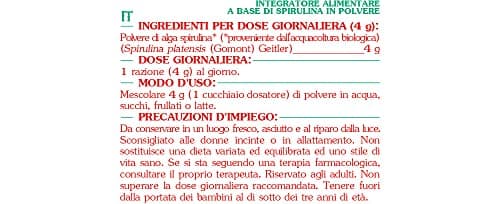 SPIRULINE BIOLOGIQUE EN POUDRE * POWDER Nothing But Plants® * 250g * Riche en Protéines