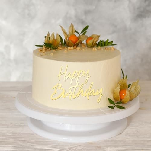 Irikdescia Lot de 6 décorations de gâteau Happy Birthday, différentes formes pour faire briller les gâteaux d'anniversaire, en acrylique, accessoires de fête d'anniversaire (doré, argent)