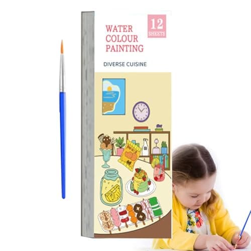 Kit de peinture aquarelle portable, livres de coloriage à l'eau pour | Livre de coloriage sur l’eau de voyage - Livre de coloriage à l'eau de voyage, peinture avec des livres de coloriage à l'eau pour