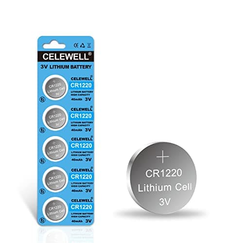 【5-Année Warranty】 CELEWELL CR1220 3V Pile CR 1220 Batterie 5 Pack