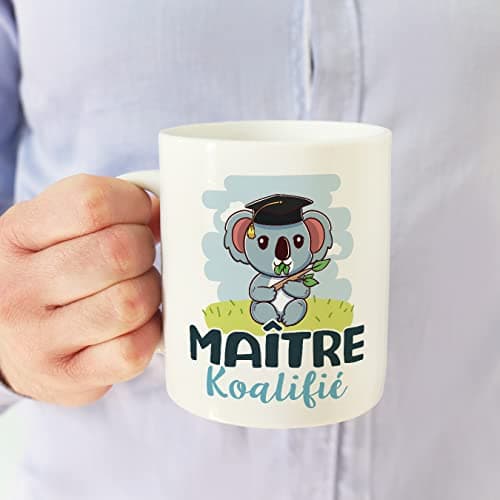 Mugffins Tasses pour MAÎTRE - En Français - Cadeau original homme - Koalifié/Koalifiée - 11 oz / 330 ml