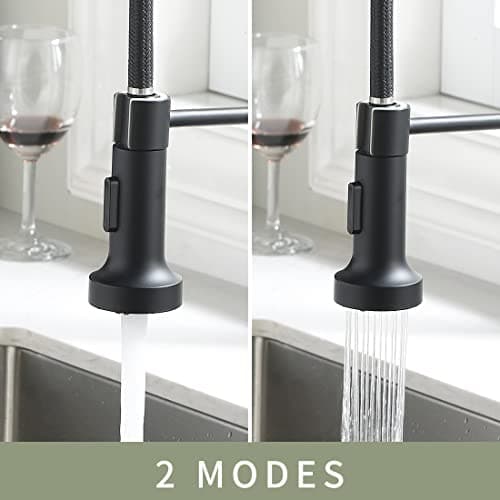 AIMADI Robinet Cuisine Mitigeur Cuisine Robinet Cuisine Douchette Evier Cuisine Robinet Cuisine Noir Avec Douchette Mitigeur Evier Cuisine Robinet de Cuisine Pivotant à 360°