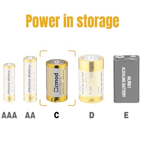 CICMOD Piles alcalines C Alkaline Batteries LR14 1,5V - Lot de 10 Piles Jetables Alcalines Longue durée