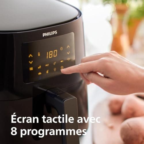 Philips Air Fryer Série 3000 6.2L, air fryer 14 en 1, Technologie Rapid Air, jusqu'à 90% de matières grasses en moins, Digital, App HomeID (HD9270/90)