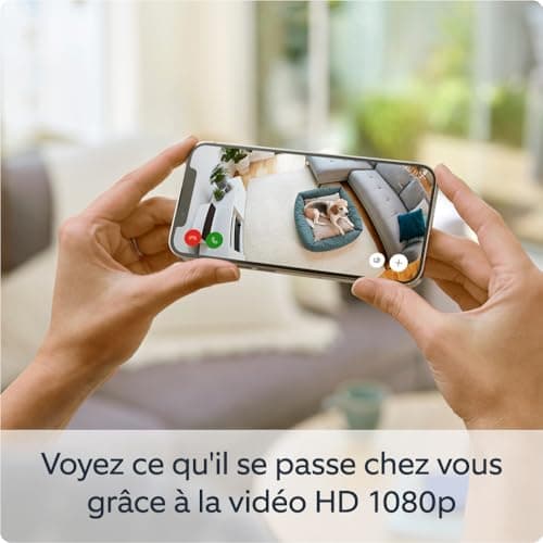 Ring Caméra intérieure (Indoor Camera 2e gén.) | Caméra de surveillance wifi sur secteur pour animaux, vidéo HD 1080p, audio bidirectionnel, cache de confidentialité | Essai Ring Home gratuit 30 j.
