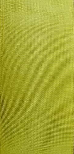 C.E. Pattberg SHEER citron vert Ruban en Organza scintillant et soyeux, Rouleau de 25 m, Largeur 25 mm, Accessoire de Décoration & Bricolage, Ruban Décoratif pour Présents et Table de Fête