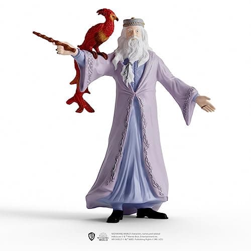 schleich 42637 Dumbledore et Fumseck, dès 6 ans, WIZARDING WORLD - figurine, 11 x 4 x 12 cm