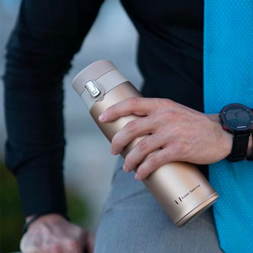Super Sparrow Gourde Isotherme avec Paille - INOX Bouteille Isotherme - 750ml - Mug Isotherme Étanche - Gourde Enfant sans BPA, pour Sport, Voyages, L'école, Bureau