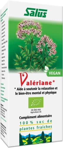 Salus – Valériane BIO – Complément Alimentaire à Base de Sucs de Plantes Fraîches – Contribue à Augmenter la Qualité du Sommeil et à un bon équilibre nerveux – Végan 200 ml