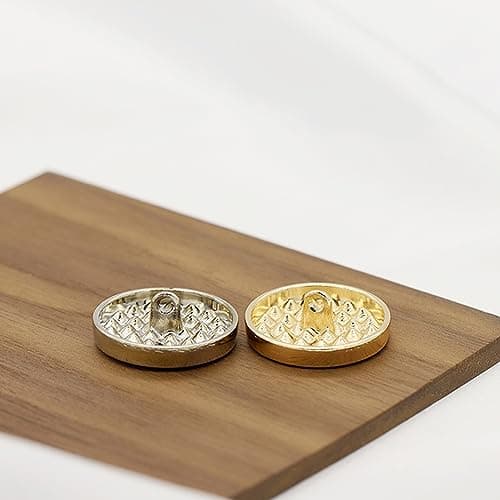 ftiemlovde 10 Gros Boutons Argent Mercerie Pour Blazer MéTal à Coudre Avec Strass,Couvre Boutons Couture de Manchettes Femme Chemise Smoking,Perfect Homme Boutons Pantalon Pour Capitonnage(G10S 15mm)