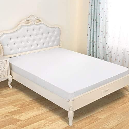 Tofern Protège Matelas Imperméable 140X190/200 100% Fibre de Bambou Couvre Matelas Drap Housse Alèse Anti-acariens Antibactérien Respirant Ultra Doux Silencieux Beige
