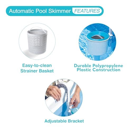 Intex Skimmer de Surface Deluxe pour autostable ou Tubulaire
