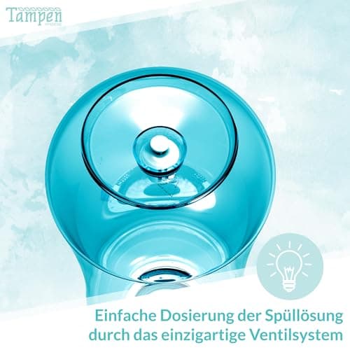Tampen Douche nasale avec 120x Sel de rinçage nasal (300g) et 1 cuillère à mesurer · Lavage nez pour Adultes et Enfants premium