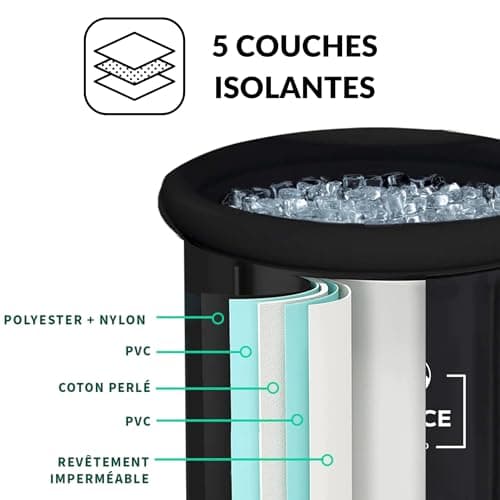 Bain Froid Portable pour Récupération | K2 | Intérieur - Extérieur | Tonneau Gonflable | Ice Bath Tub for Recovery | 320 litres | Louce