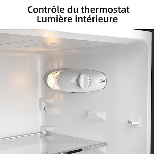 CHIQ Réfrigérateur congélateur bas FBM157L42 157L (109+48), Largeur 47cm, Low frost, 39 db, Portes réversibles, 12 ans de garantie sur le compresseur