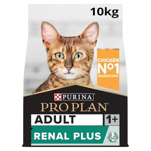 PURINA PRO PLAN | Adult 1+ Renal Plus | Riche en Poulet | Croquettes | Chat | Sac de 10kg