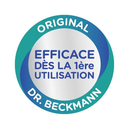 Dr. Beckmann FEUILLES MAGIQUES Lessive en feuilles L'ÉCLATANTE | Format pré-dosé, pratique et léger | 100% hydrosoluble, facile à utiliser et ranger | 25 feuilles