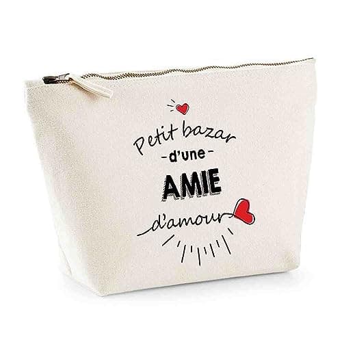 Trousse Amie Bazar d'amour | Pochette Toilette Maquillage Idée Sac Cadeau