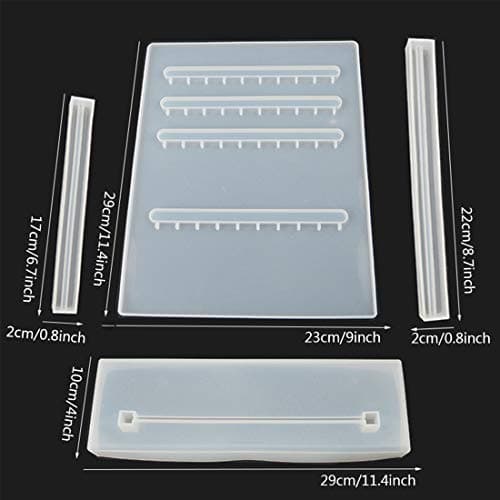 FineInno Moules en Résine en Silicone pour Bijoux Stand Moules Bricolage Organisateur Porte-Bijoux Présentoir Suspendues Boucles d'oreilles Support (Earrings Holder)