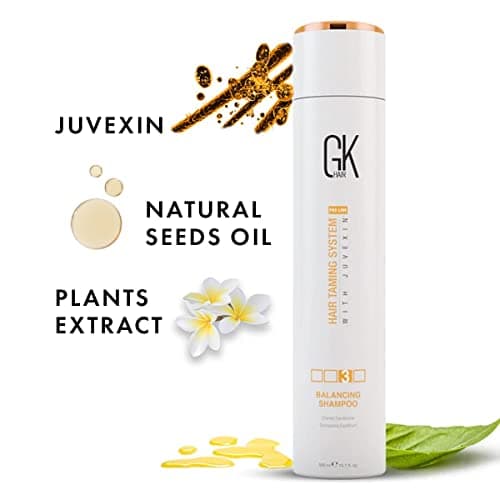 GK HAIR Global Keratin Balancing Conditioner (300ml/10.1 Fl Oz) pour cheveux gras et colorés Utilisation quotidienne après shampooing Nettoyant en profondeur et restaure les niveaux de pH
