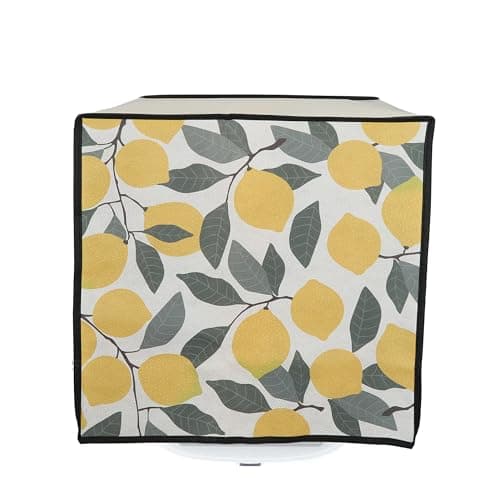 kwmobile Housse Compatible avec TM6 - Housse de Protection intégrale pour Robot de Cuisine - Jaune-Vert-Beige