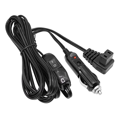 YACSEJAO Câble de réfrigérateur avec interrupteur 4 m 12/24 V CC - Prise allume-cigare de rechange pour voiture