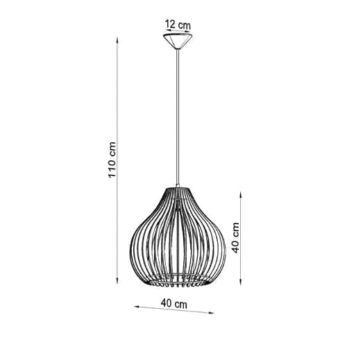 Suspension Bois Sphère pour Ampoule E27 - SILAMP