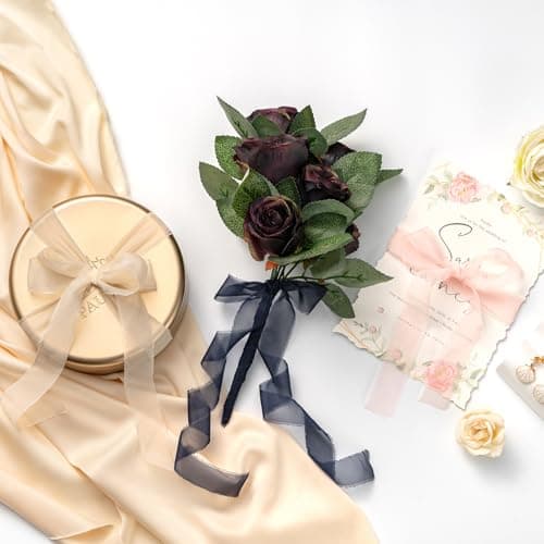 CHUQING Ruban Cadeau Vert Foncé Large 25 mm Ruban Mariage Mince Ruban Organza Vert Ruban Décoratif Rubans