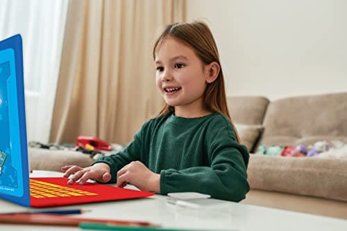 Lexibook Pat Patrouille Ordinateur Portable éducatif bilingue néerlandais/français, Jouet pour Enfant avec 130 activités d'apprentissage, Jeux et Musique, Bleu, JC798PAi10
