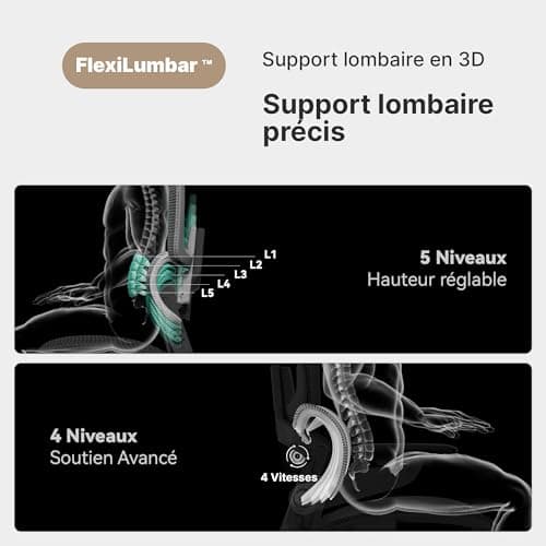 HINOMI H1 Pro V2 Chaise de Bureau Ergonomique avec Repose Pied, Support Lombaire 3D, Fauteuil de Bureau Ergonomique Pliable, Accoudoirs 5D, Siege de Bureau Inclinable 136° (Noir, Hauteur Standard)