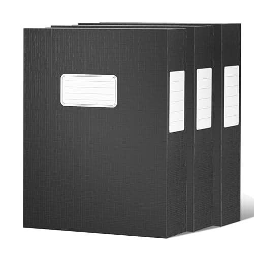 JiaWei Lot de 3 Boîtes de classement avec Couvercle Magnétique, dos de 40 mm, en Carton Extra Fort de 1800 g/m2 avec étiquettes remplaçables pour DIN A4 - Noir