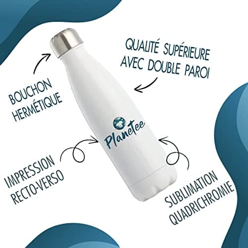 Bouteille isotherme Marraine Irremplaçable | Gourde Idée Cadeau Famille Marraine Anniversaire Noël
