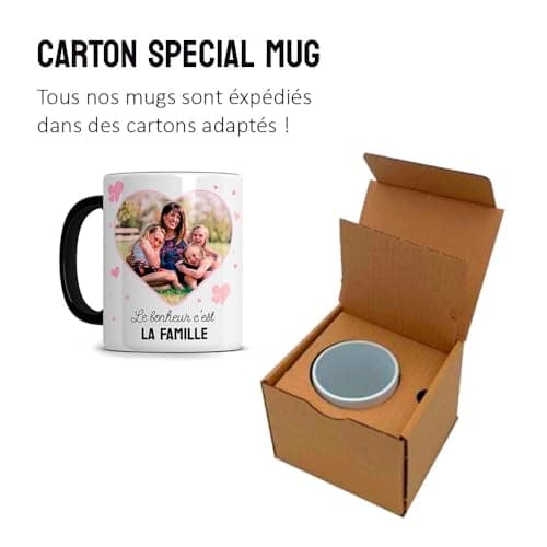 L'épicerie Chérie Mug Personnalisé photo et texte ORIGINAL STARMUG LOVE Cadeau Fête des Mères et Fête des Grands Mères - Maman - Anniversaire femme- Céramique 330ml