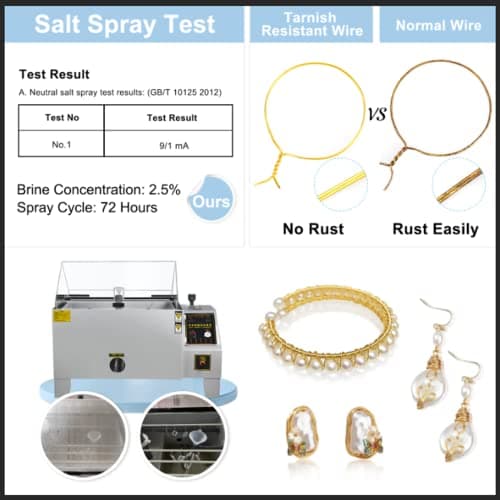BENECREAT 24Gauge (0.5mm) Fil en Or résistant à la ternissure Fabrication de Bijoux en Fil de Cuivre, 30M/33Yard