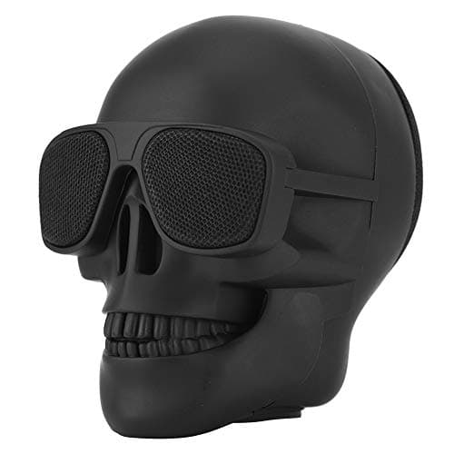 Ruiqas Enceinte Bluetooth en Forme de tête de Mort - Mini Haut-Parleur Portable sans Fil Bluetooth stéréo