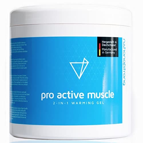 nation of strong Pro Active Muscle Gel | Crème Chauffante Musculaire | Pommade Chauffante pour Les Douleurs Articulaires & Courbatures | Creme Chauffante Sport | Pommade Chauffante Musculaire | 500 ml