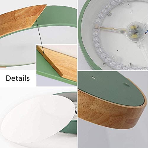minifair Plafonnier LED rond à gradation trichromatique,Green,40cm