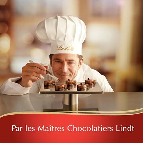 Lindt - Boîte CHAMPS-ÉLYSÉES Lait - Assortiment de Chocolats au Lait - Pralinés, Croustillants et Onctueux - Idéal pour Noël, 482g