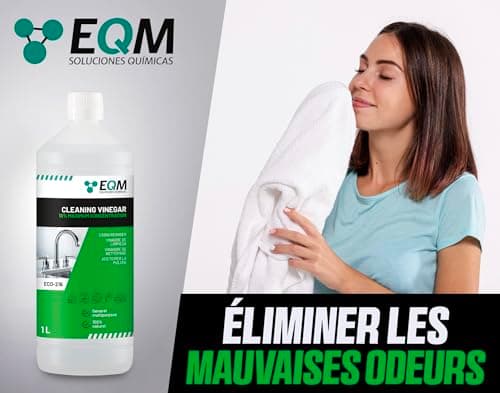 EQM - ECO-216 - Vinaigre Ménager 10° - 1L - 100% naturel - Anti Calcaire Détartrante - Puissant nettoyant ménager tout usage