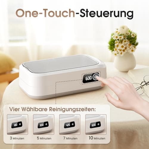 Nettoyeur Ultrasons 640ML,Nettoyeur Ultrasons Lunettes 49000HZ Nettoyeur Ultrason Bijoux,Ultrasonic Cleaner,4 Réglages de Temps,Pour Bijoux,Pour Bijoux,Dentier,Montres,Lunettes, Tête de Rasoir etc.