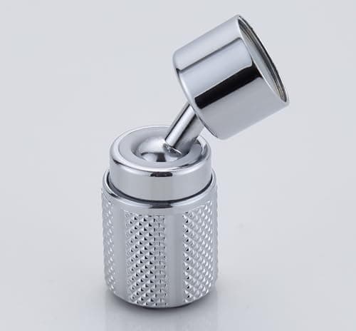 HUAERSICO Universel Robinet Rotatif 360 degrés, rallonge de robinet de salle de bain, rallonge d'évier de cuisine, brise aérateur avec 6 adaptateurs pour M20 M22 M24
