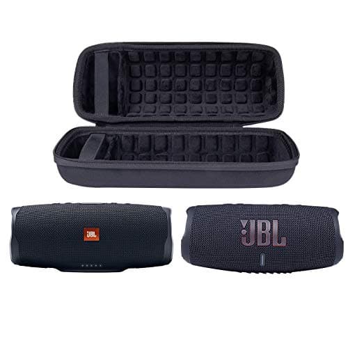 co2CREA Dur Étui de Voyage Rigide Housse Cas pour JBL Charge 4 / JBL Charge 5 Enceinte Bluetooth Portable(boîte Seule)(Noir)