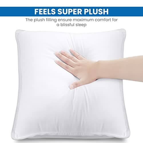 Utopia Bedding Pillow (Lot de 2), 60 x 60 cm, Oreiller de Sommeil, Coussin Respirant et Doux (Blanc)