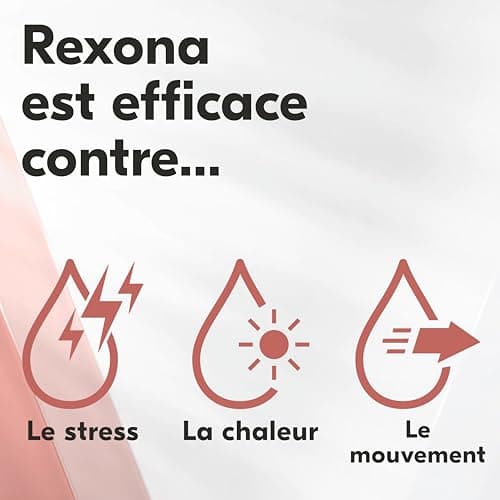 REXONA - Déodorant Femme Confidence - Stick Anti-transpirant - 3x plus efficace contre la transpiration - Protection 96h - 45ml