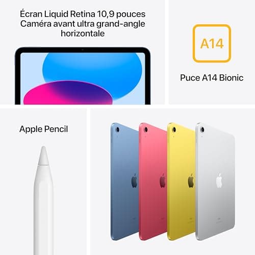 Apple iPad 10,9 Pouces (Wi-FI, 64 Go) - Rose (10e génération)