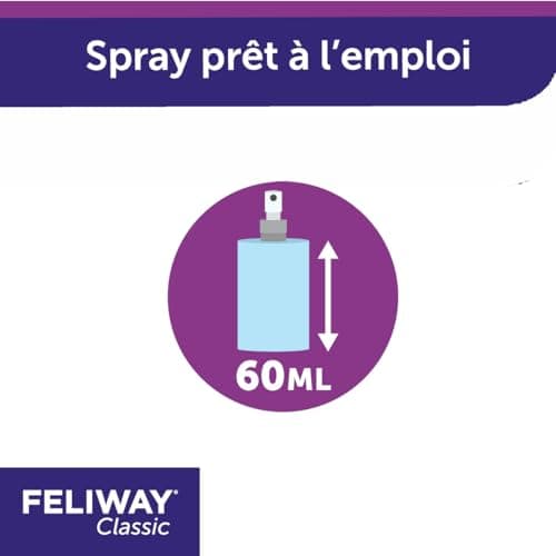 FELIWAY Classic – Anti-stress pour Chat – Spray 60 ml