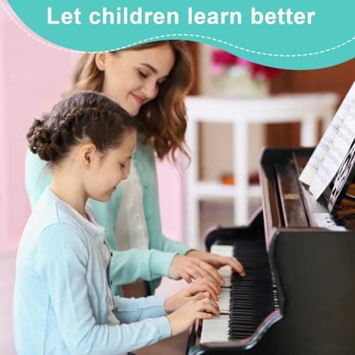 CPJJ 2pcs autocollants pour clavier de piano, pour les débutants 88 touches de piano partition faite